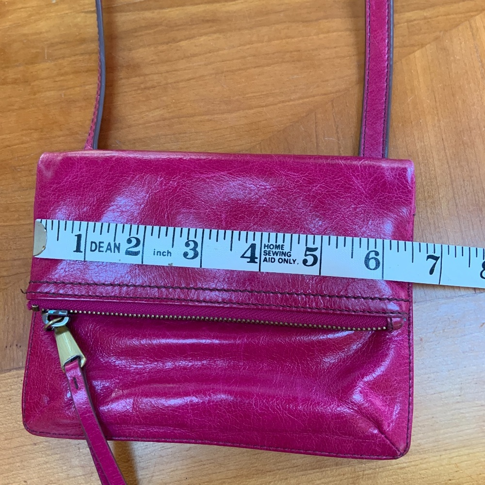 Bight Pink Leather Hobo Glade Crossbody